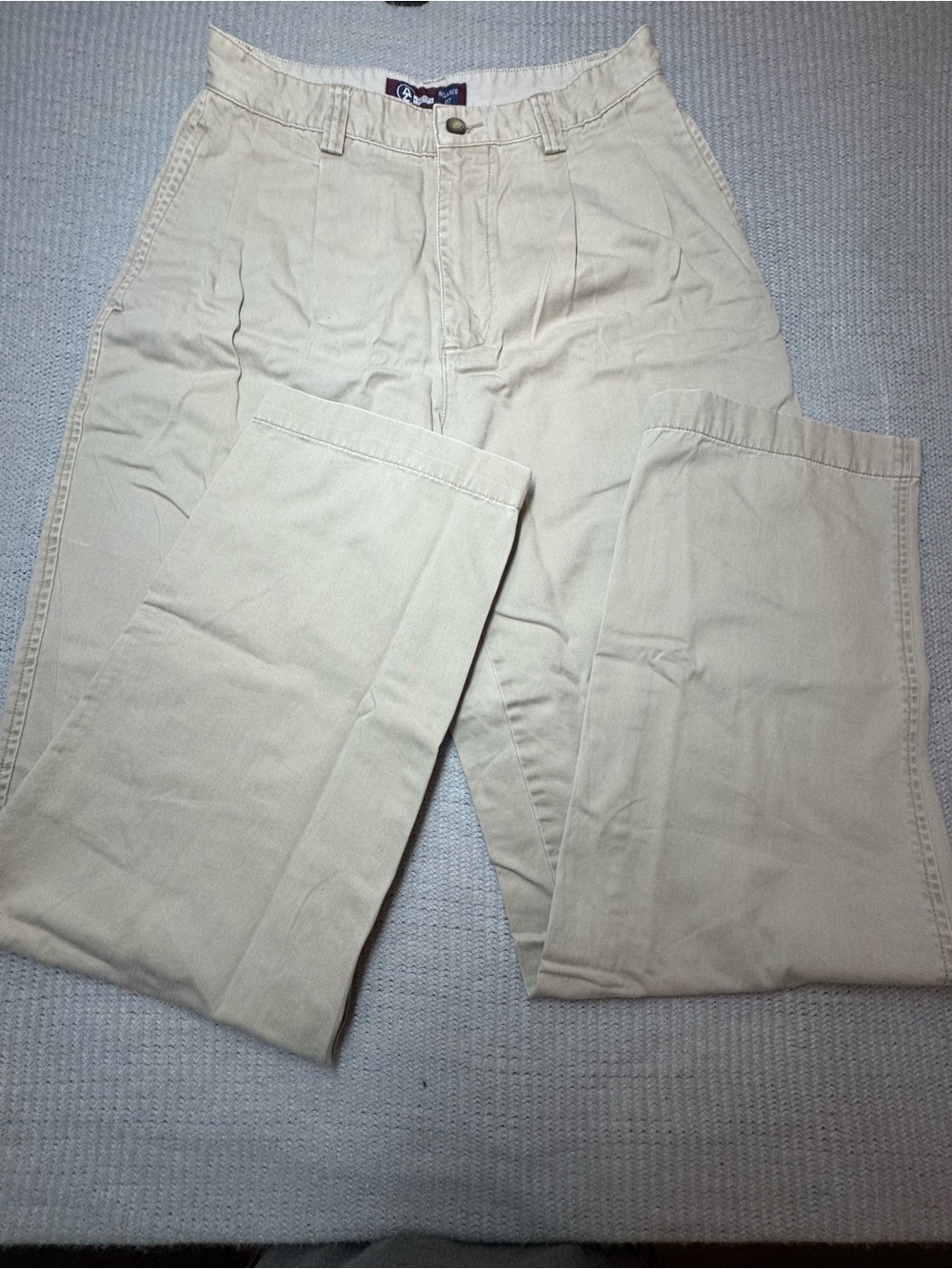 Arizona Jean Company Beige Pleated Chinos